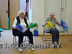 Senioren-Sportler in Aktion