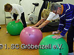 Senioren-Sportler in Aktion